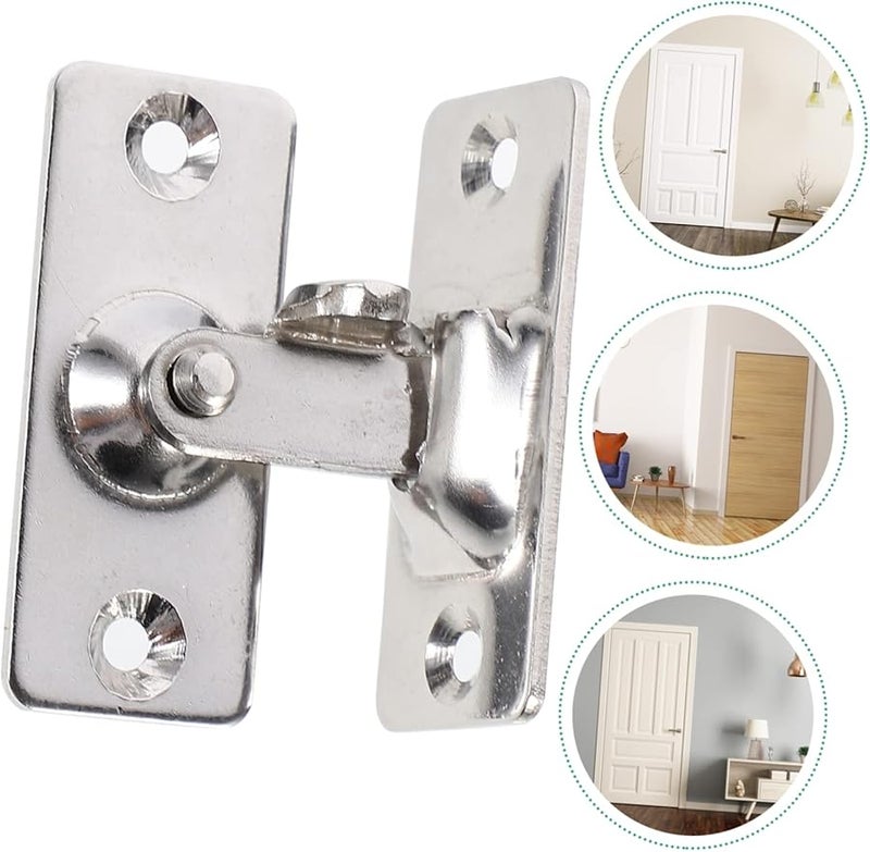 Stainless Steel Right Angle Door Latch Easy Install for Sliding Doors Household Safety - Image 3